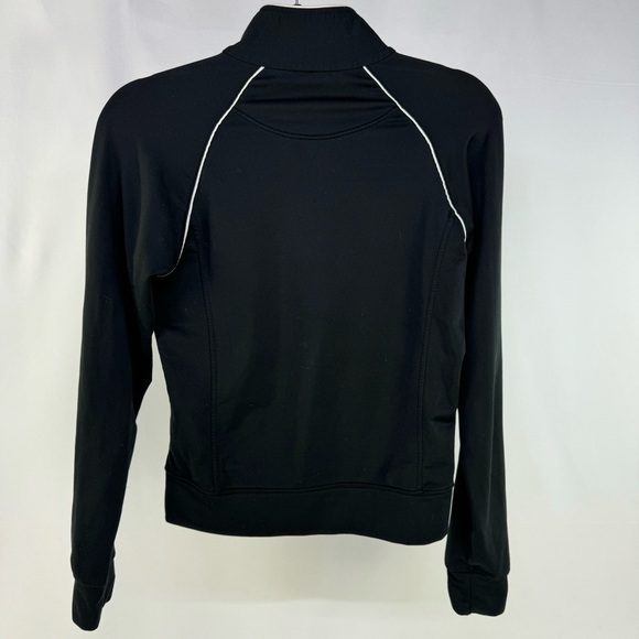 Nike Dry Fit Full Zip Track Jacket Athletic Long Sleeve XS Black and White - Picture 3 of 11